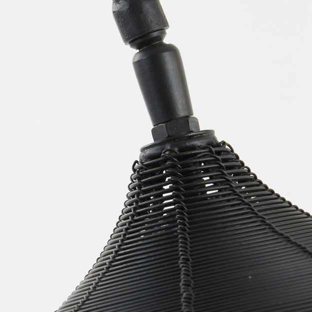 Lámpara sobremesa metal negro Ø 18x62 cm E27 - LLLS0231