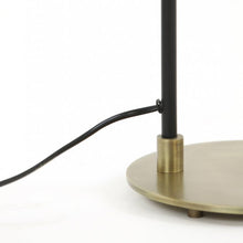 Cargar imagen en el visor de la galería, Lámpara sobremesa metal negro oro Ø 22x58 cm E27 - LLLS0253
