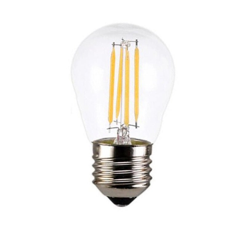 Ampolleta transparente filamento miniglobo Ø4,5x8 cm 4W LED E27 - LUAM0006