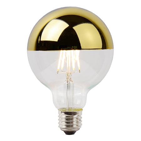 Ampolleta globo dorado transparente  E27