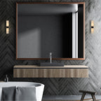 Apliqué metal vidrio negro interior / exterior IP44  Ø 5,5x29 cm 2 luces G9 - LUAP0062
