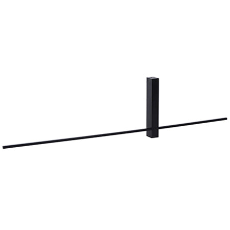 Apliqué aluminio negro luz indirecta 90x22 cm LED 10W - LUAP0070