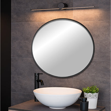 Apliqué aluminio negro luz indirecta 60x7,2cm LED 6W - LUAP0073