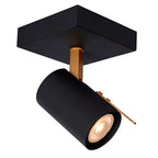 Foco metal negro bronce 10x15 cm GU10 - LUFO0005