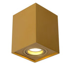 Foco sobrepuesto metal oro mate 9,6x9,6x12,5 cm GU10 - LUFO0007