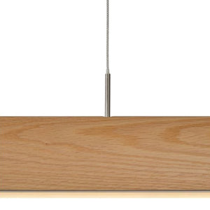 Lámpara colgante metal madera natural 1,25 LED 32W - LULC0060