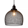 Lámpara colgante metal negro Ø 28 cm E27 - LULC0070