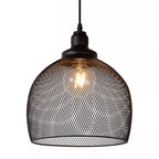 Lámpara colgante metal negro Ø 28 cm E27 - LULC0070