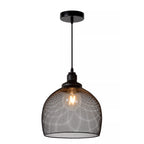 Lámpara colgante metal negro Ø 28 cm E27 - LULC0070
