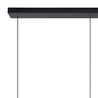 Lámpara colgante aluminio negro 1,20 mt. LED 4 luces 16W  - LULC0097