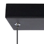 Lámpara colgante aluminio negro 1,01 mt. LED 5 luces 35W - LULC0107