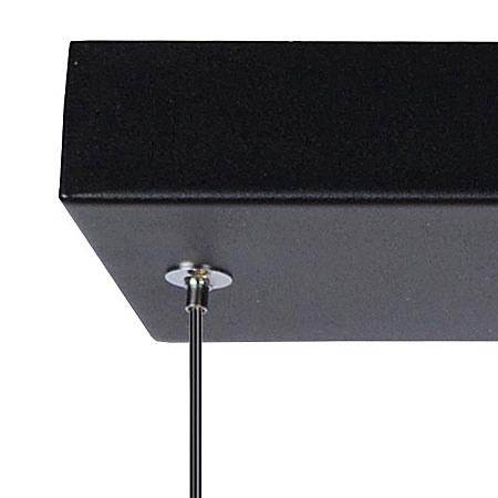 Lámpara colgante aluminio negro 1,01 mt. LED 5 luces 35W - LULC0107