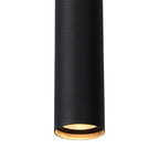 Lámpara colgante aluminio negro 1,01 mt. LED 5 luces 35W - LULC0107
