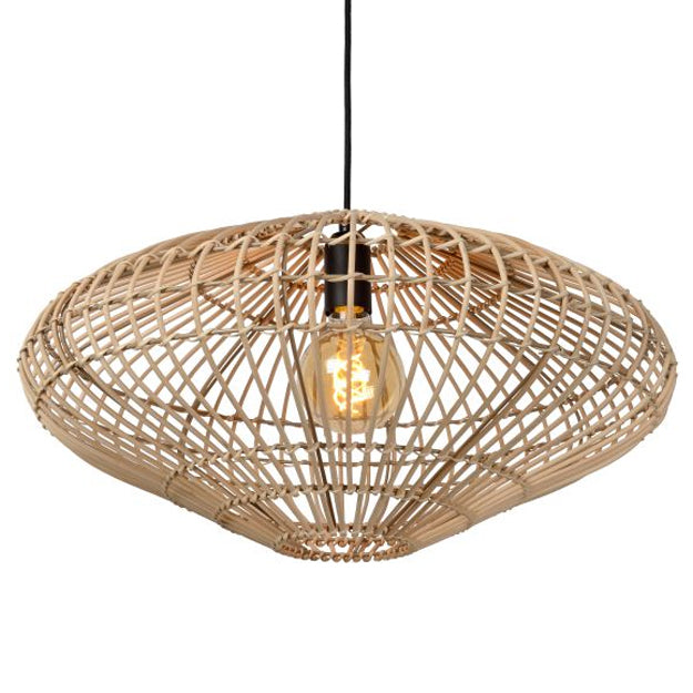 Lámpara colgante ratán natural Ø 56 cm E27 - LULC0152