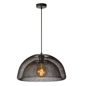 Lámpara colgante metal negro Ø 45 cm E27 - LULC0165