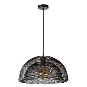 Lámpara colgante metal negro Ø 45 cm E27 - LULC0165
