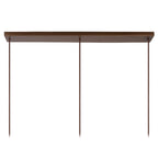 Lámpara colgante metal café vidrio ámbar 97 cm 3 luces E27 - LULC0170