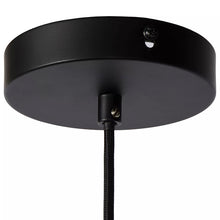 Cargar imagen en el visor de la galería, Lámpara colgante metal negro Ø 20 cm E27 - LULC0178
