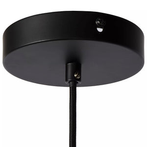 Lámpara colgante metal negro Ø 20 cm E27 - LULC0178