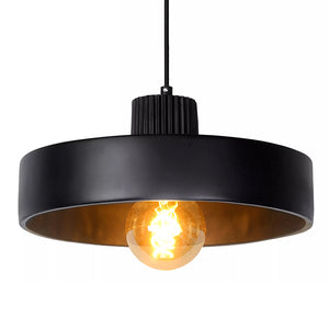 Lámpara colgante metal negro Ø 35 cm E27 - LULC0179