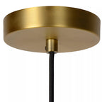 Lámpara colgante metal vidrio Ø20x22 cm E27 - LULC0183