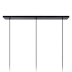 Lámpara colgante metal vidrio empavonado bronce 1,06 3 luces cm E27 - LULC0193