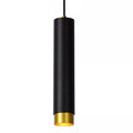 Lámpara colgante aluminio negro oro mate Ø5,9 x 30 cm GU10 - LULC0202
