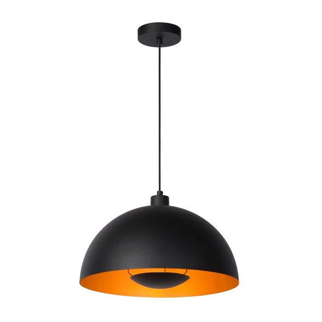 Lámpara colgante metal negro Ø40 cm E27 - LULC0215