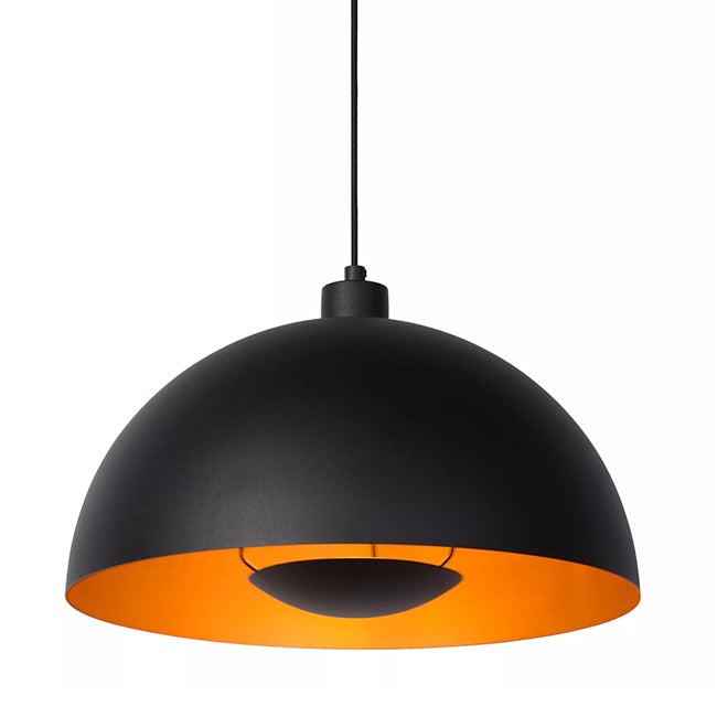 Lámpara colgante metal negro Ø40 cm E27 - LULC0215