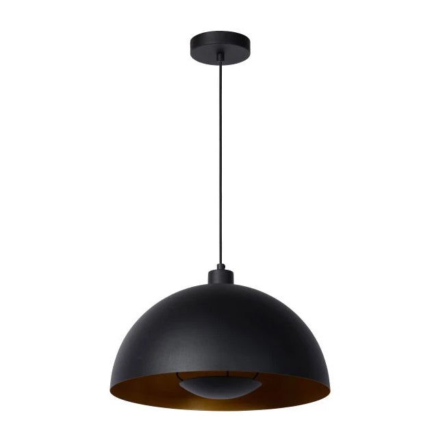 Lámpara colgante metal negro Ø40 cm E27 - LULC0215