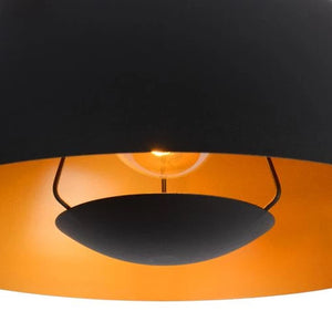 Lámpara colgante metal negro Ø40 cm E27 - LULC0215