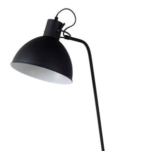 Lámpara de pie metal negro Ø 28x1,60 cm E27 - LULP0010
