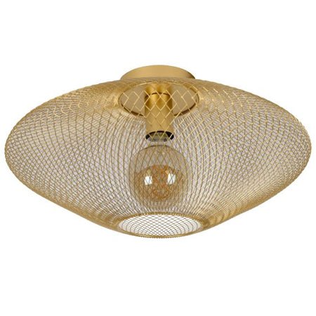 Plafón metal Oro mate Ø 45x24 cm E27 - LUPL0021
