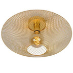 Plafón metal Oro mate Ø 45x24 cm E27 - LUPL0021