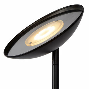 Lámpara de pie metal lector negro Ø 25,4x1,80 cm LED 20W 4W - LULP0021