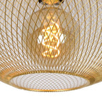 Plafón metal Oro mate Ø 45x24 cm E27 - LUPL0021