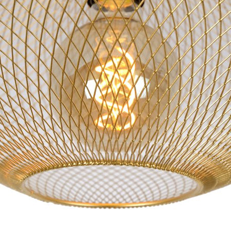 Plafón metal Oro mate Ø 45x24 cm E27 - LUPL0021