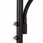 Lámpara de pie metal lector negro Ø 25,4x1,80 cm LED 20W 4W - LULP0021