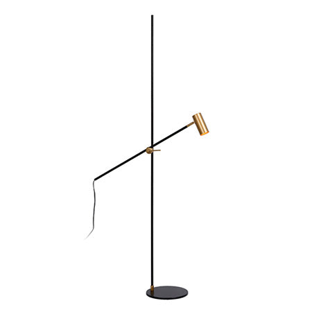 Lámpara de pie metal negro bronce envejecido Ø 25x1,67 cm GU10 - LULP0024