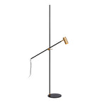 Lámpara de pie metal negro bronce envejecido Ø 25x1,67 cm GU10 - LULP0024