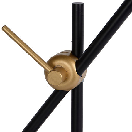 Lámpara de pie metal negro bronce envejecido Ø 25x1,67 cm GU10 - LULP0024