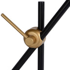 Lámpara de pie metal negro bronce envejecido Ø 25x1,67 cm GU10 - LULP0024