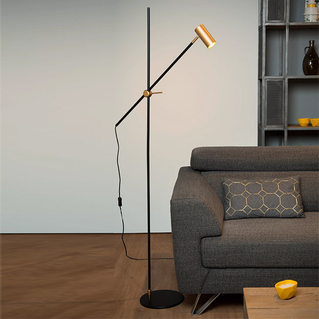 Lámpara de pie metal negro bronce envejecido Ø 25x1,67 cm GU10 - LULP0024