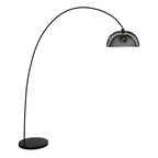 Lámpara de pie metal negro arco Ø 46x2,00 cm E27 - LULP0025