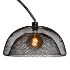 Lámpara de pie metal negro arco Ø 46x2,00 cm E27 - LULP0025
