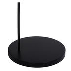 Lámpara de pie metal negro arco Ø 46x2,00 cm E27 - LULP0025