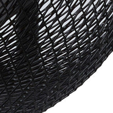 Cargar imagen en el visor de la galería, Lámpara de pie metal negro Ø 35x1,35 cm E27 - LULP0032
