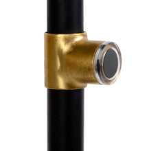 Cargar imagen en el visor de la galería, Lámpara de pie metal negro oro dimeable Ø 23x1,45 cm E14 - LULP0036
