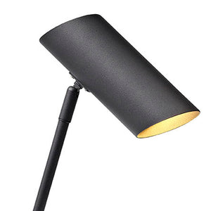 Lámpara de pie metal negro 15x1,37 cm GU10 - LULP0039