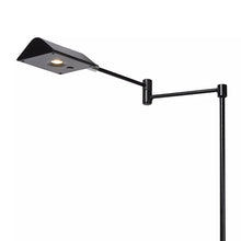 Cargar imagen en el visor de la galería, Lámpara de pie metal negro dorado 1,26 cm LED 9W - LULP0042
